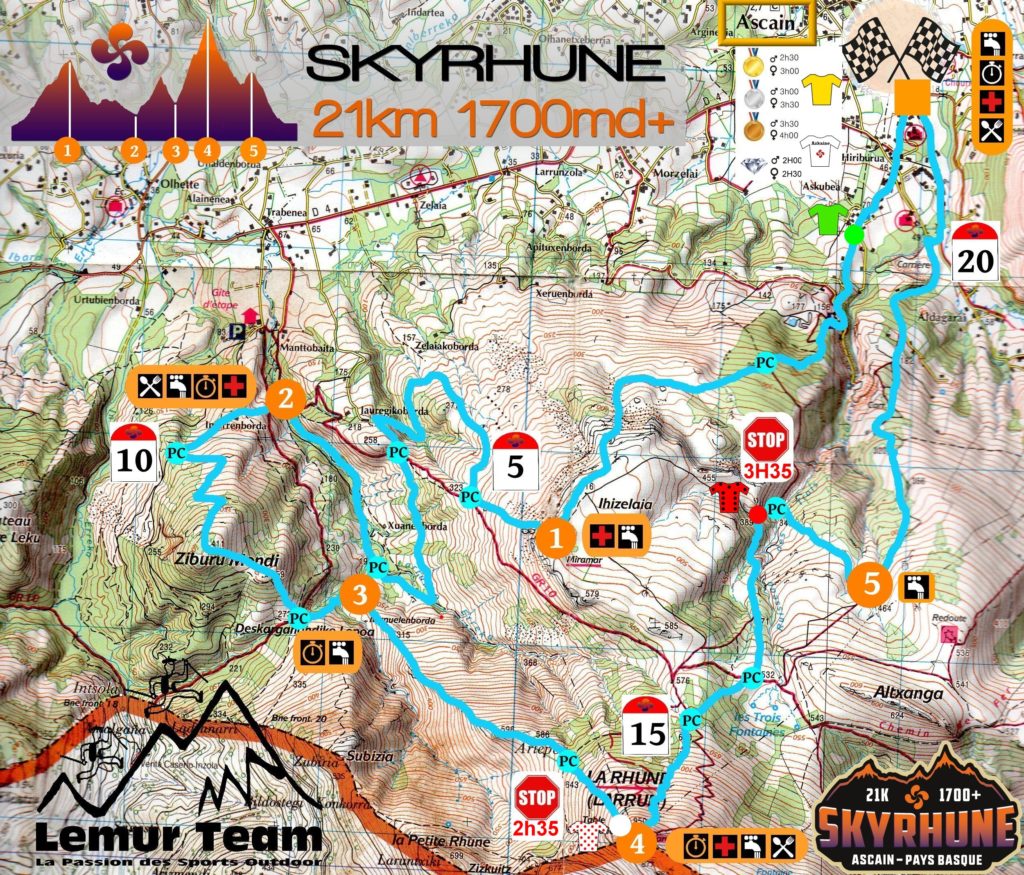 CARTE ET TRACE GPX - Site Officiel De La Skyrhune